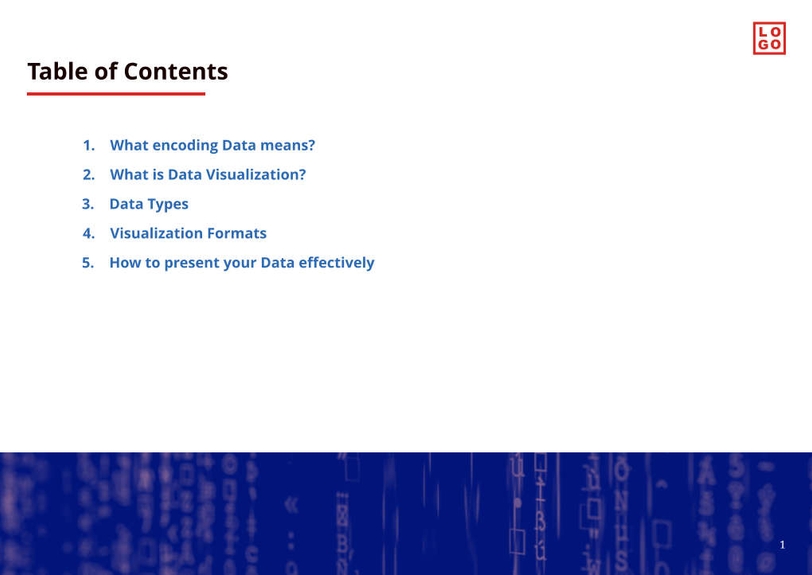 Free booklet  data visualization template