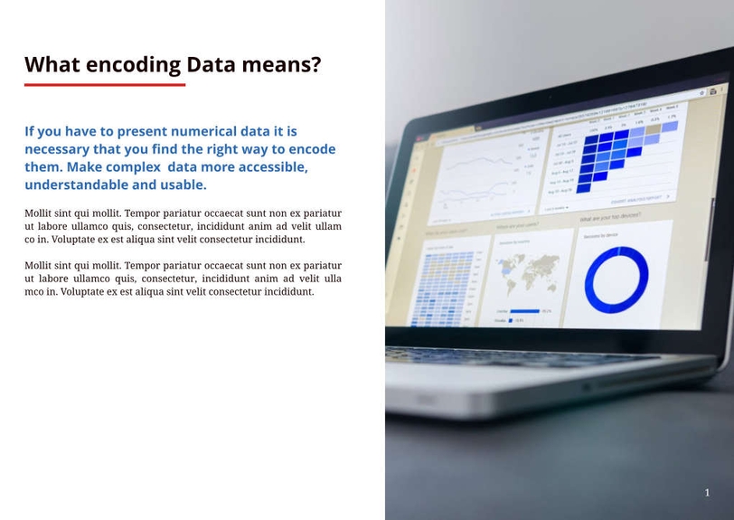 Free booklet  data visualization template