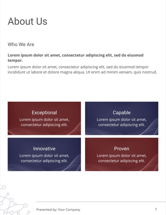 Free brochure – ai template