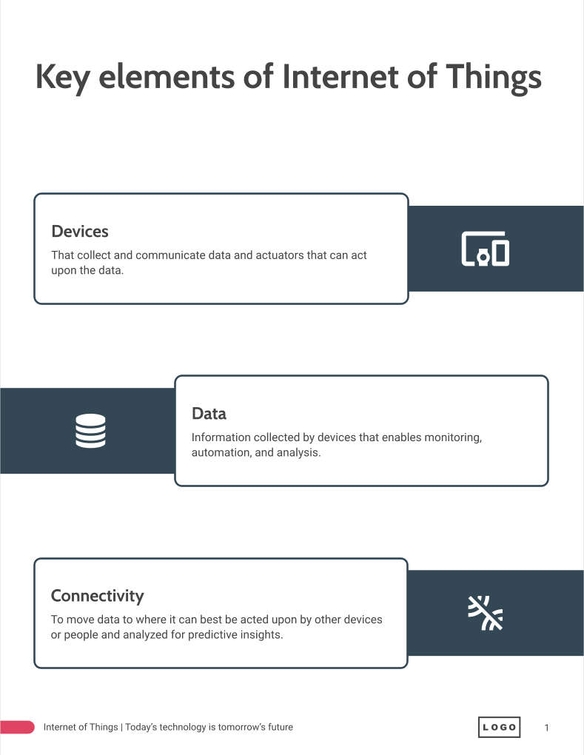 Free brochure – internet of things template