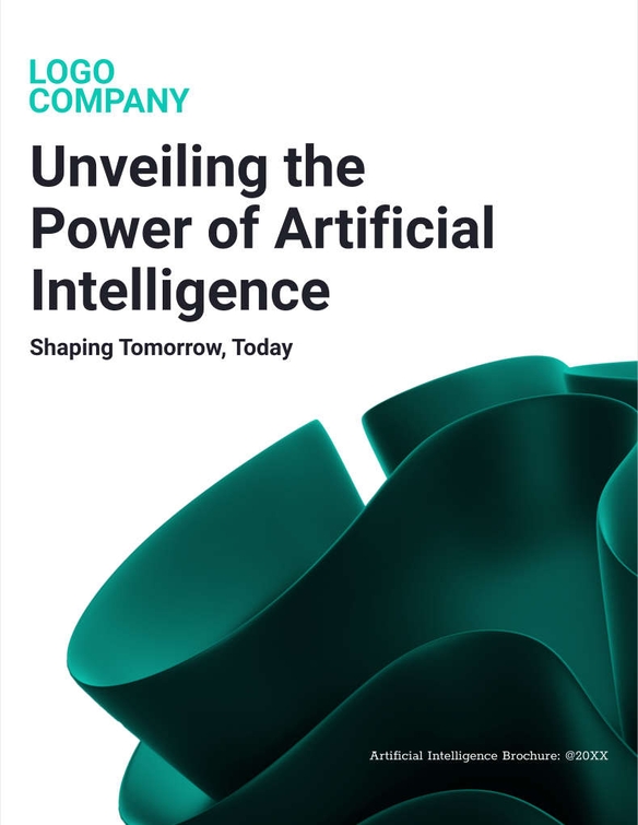 Free brochure – power of ai template