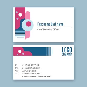 Free business card template