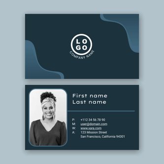 Free business card template