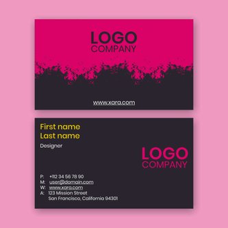 Free business card template