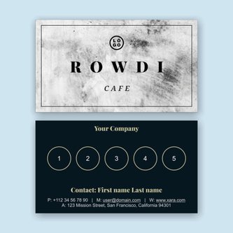 Free business card template