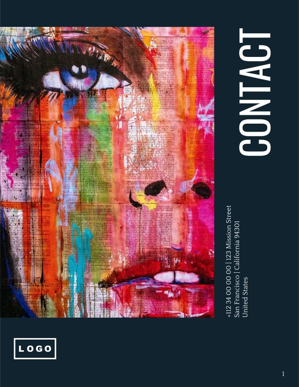 Free catalog  art gallery template