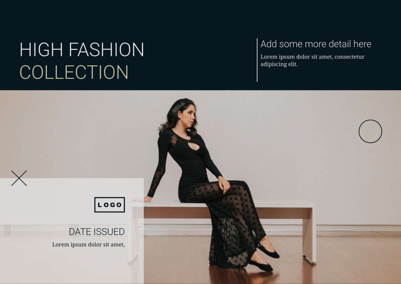 Free catalog  high fashion template