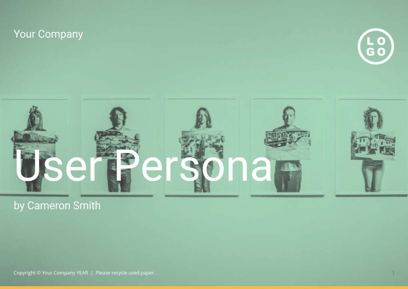 Free e-books  user persona template