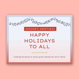 Free e-card template