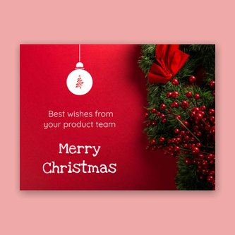 Free e-card template