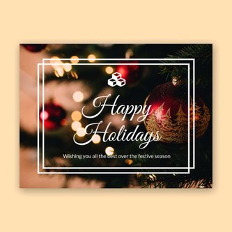 Free e-card template