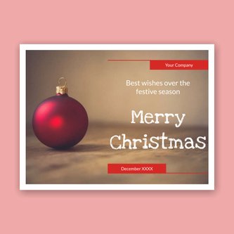 Free e-card template