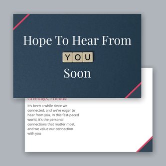 Free postcard template