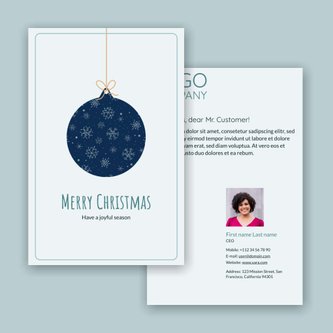 Free postcard template