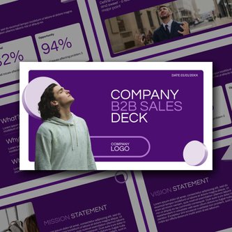 Free presentation   b2b sales deck template