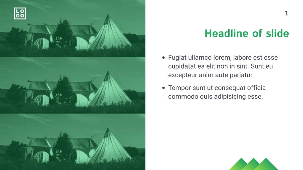 Free presentation  campsite template