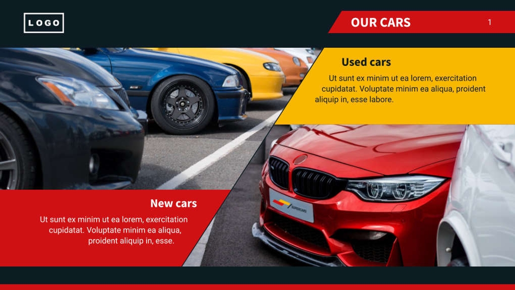 Free presentation  car dealer template