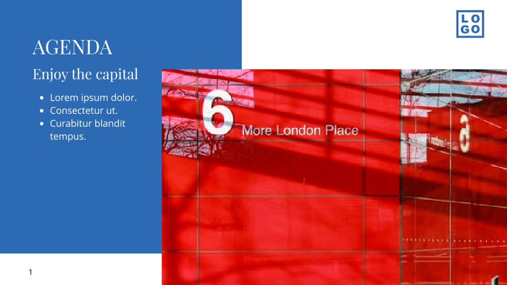 Free presentation  explore london template