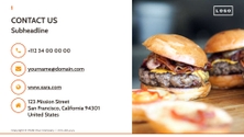 Free presentation  food delivery service template