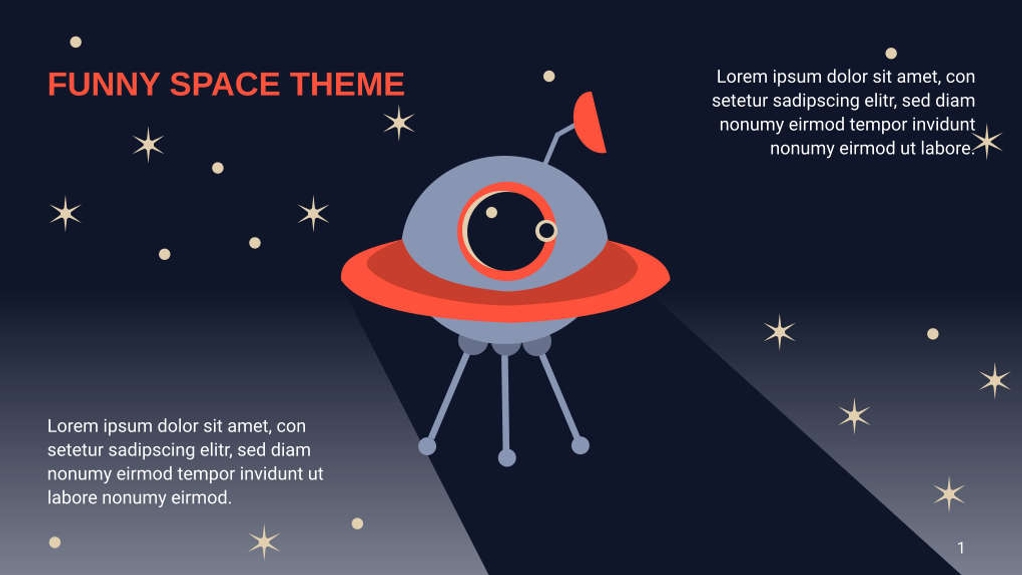 Free presentation  galaxy template