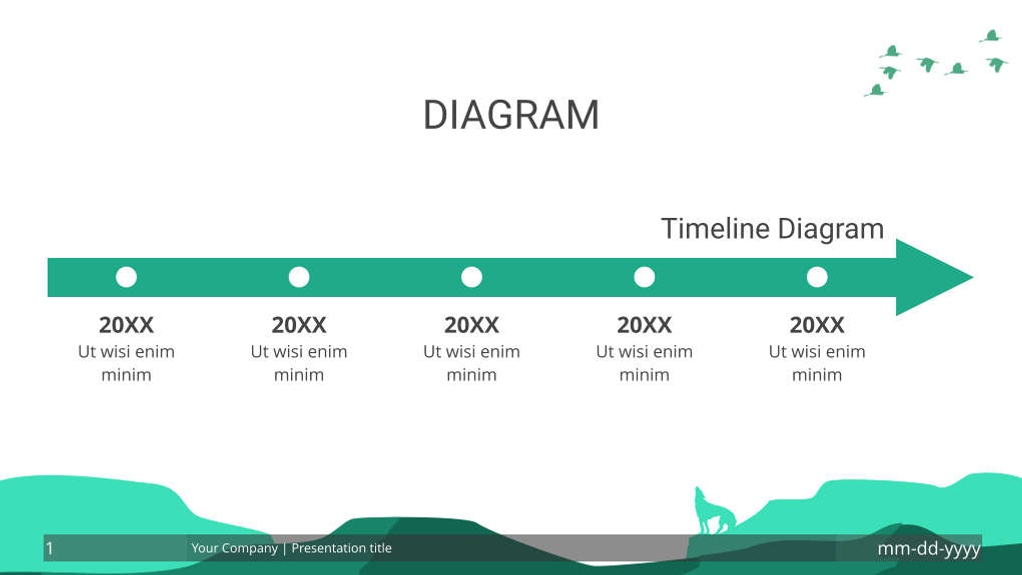 Free presentation  landscape template