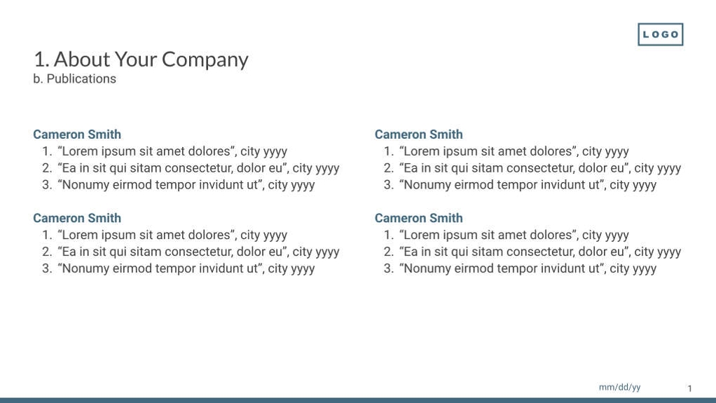 Free presentation  law firm template