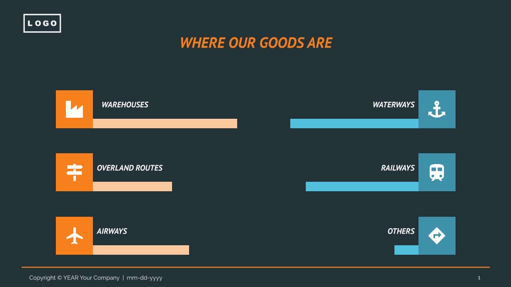 Free presentation  logistics template