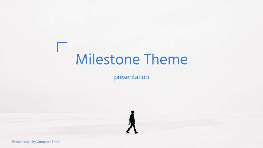 Free presentation  milestone template