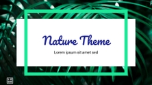 Free presentation  nature template