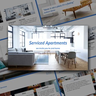 Free presentation  serviced apartments template