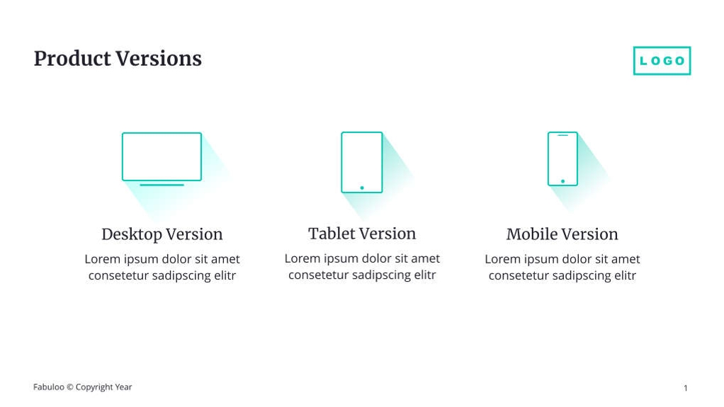 Free presentation  software service template