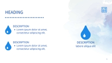 Free presentation  water template