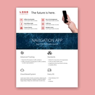 Free product sheet template