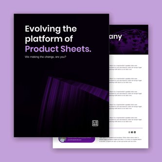 Free product sheet template