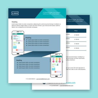 Free product sheet template