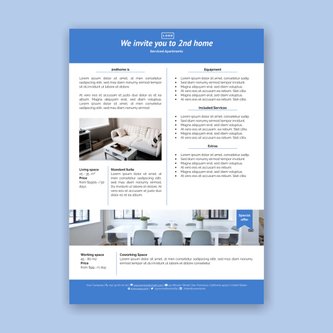 Free product sheet template