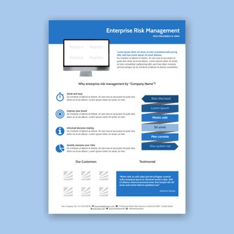 Free product sheet template