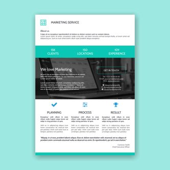 Free product sheet template