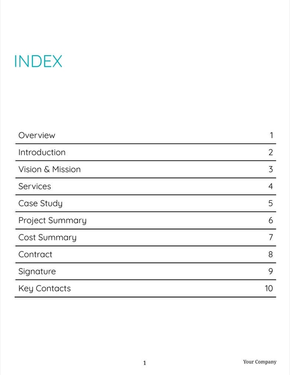 Free proposal  agility template