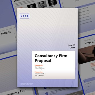 Free proposal  digital consulting template