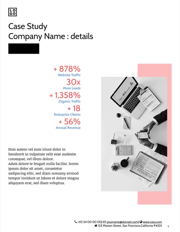 Free proposal  digital marketing template