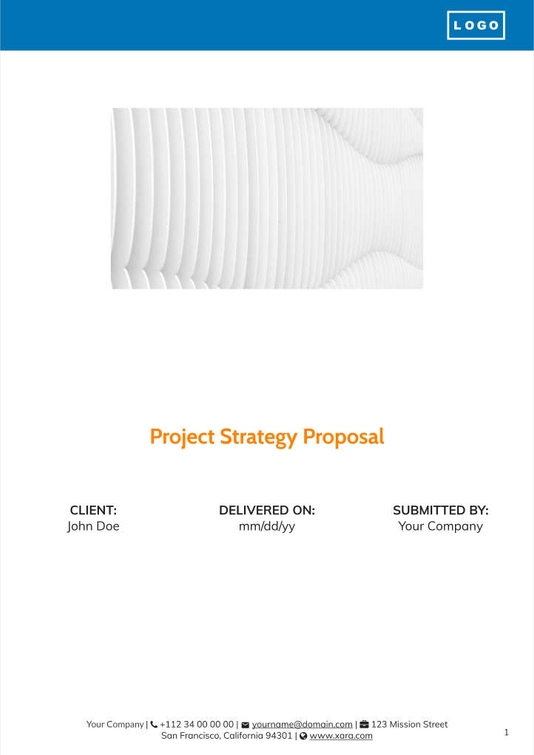 Free proposal  project template