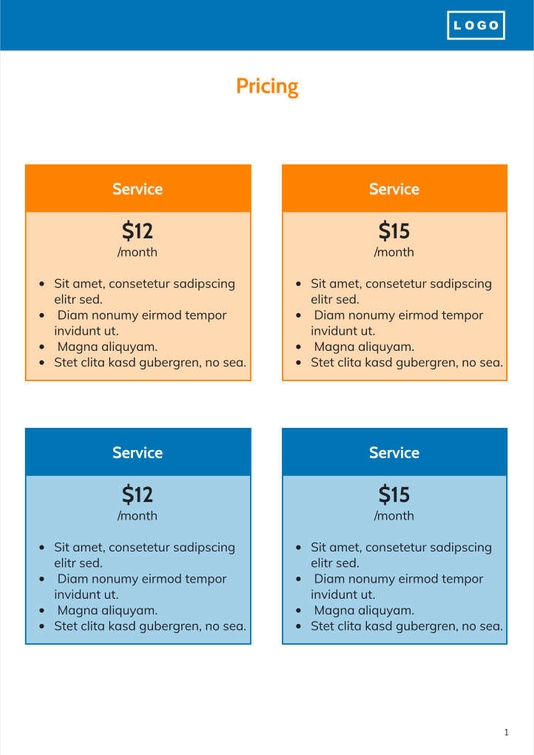 Free proposal  project template