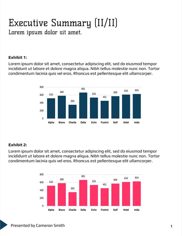 Free report – data analytics template