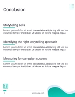 Free report – storytelling template