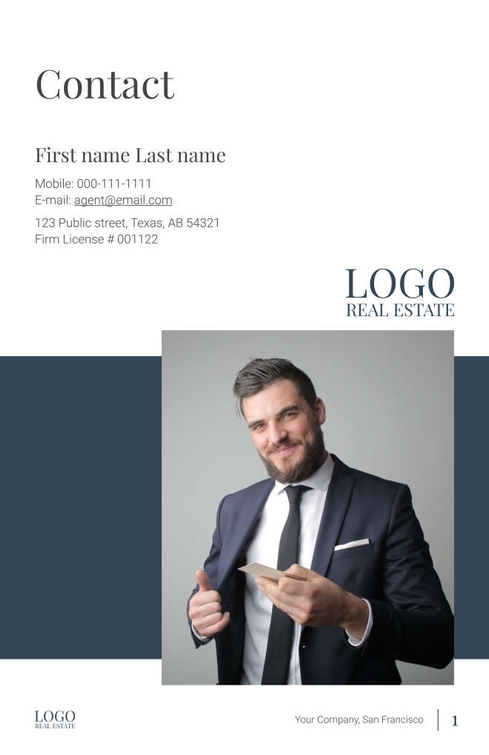 Free real estate – brochure – expose template