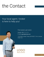 Free real estate – brochure – for lease template