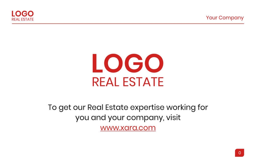 Free real estate – brochure – leading template