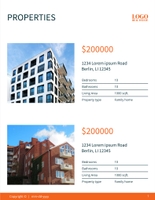 Free real estate – brochure – modern hours template