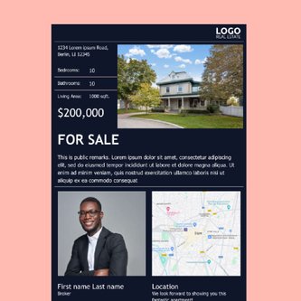 Free real estate – email marketing template